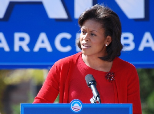 Michelle Obama in Boulder, Colorado, October 1, 2008